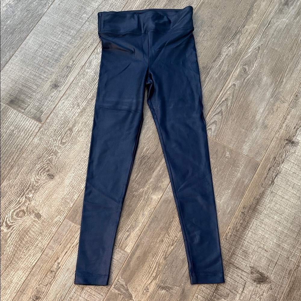 KORAL shiny blue Leggings size small